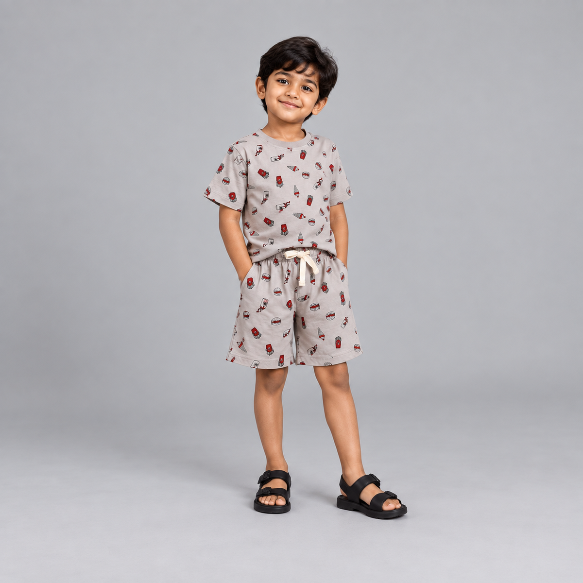 Yummy Bites shorts Co-ord Set - Unisex