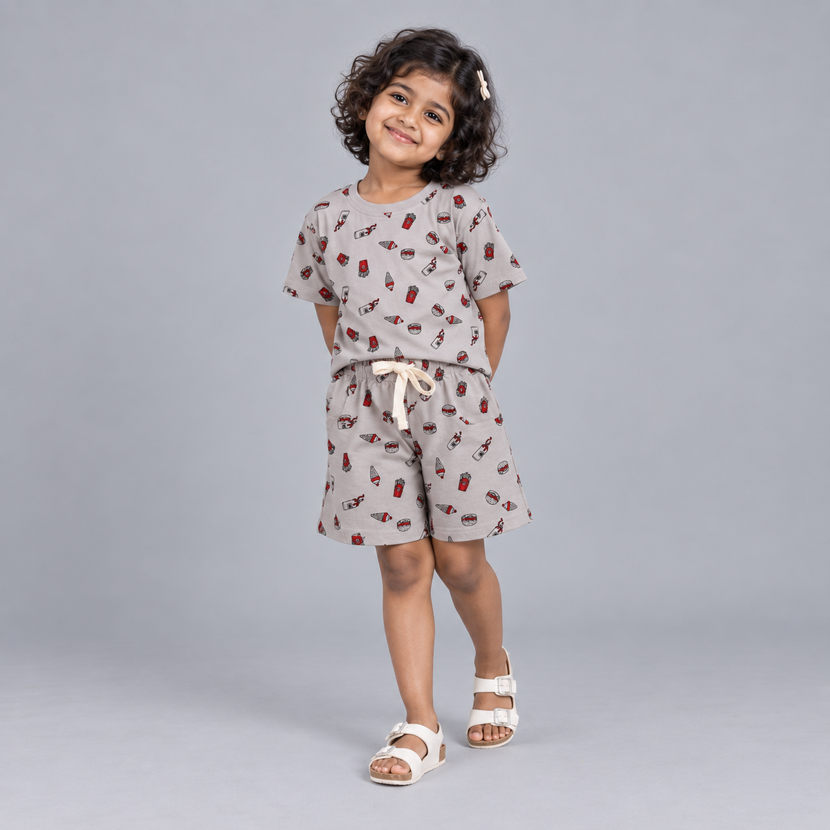 Yummy Bites shorts Co-ord Set - Unisex