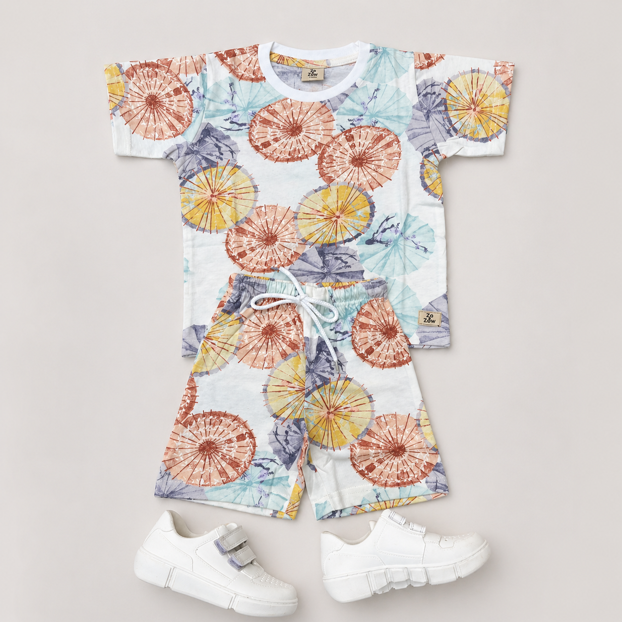 Pastel Carnival shorts Co-ord Set