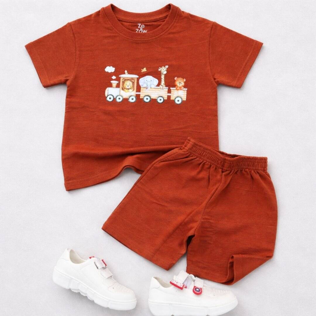 Safari express Coord set - Rustic brown