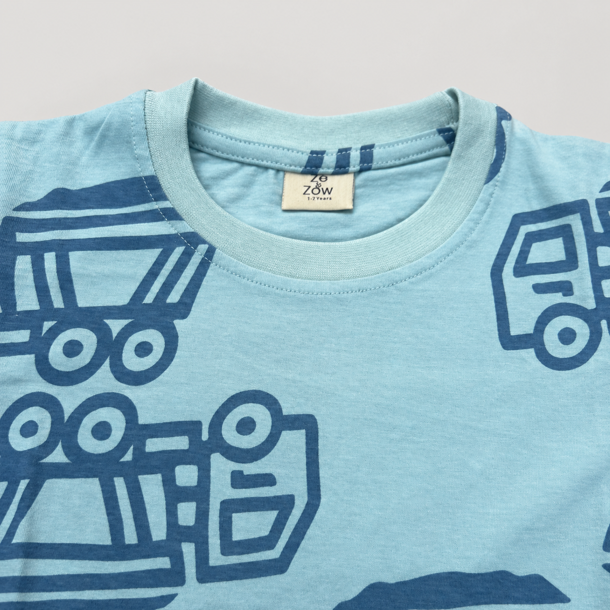 Sky Blue Trucker coord Set