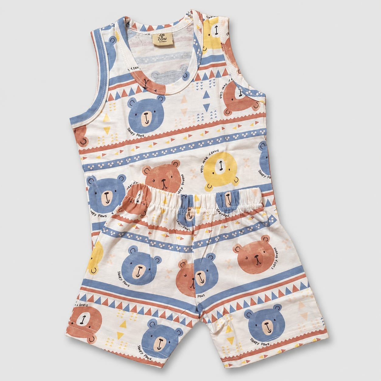 Dreamy Cubs Sleeveless Co-ord Set