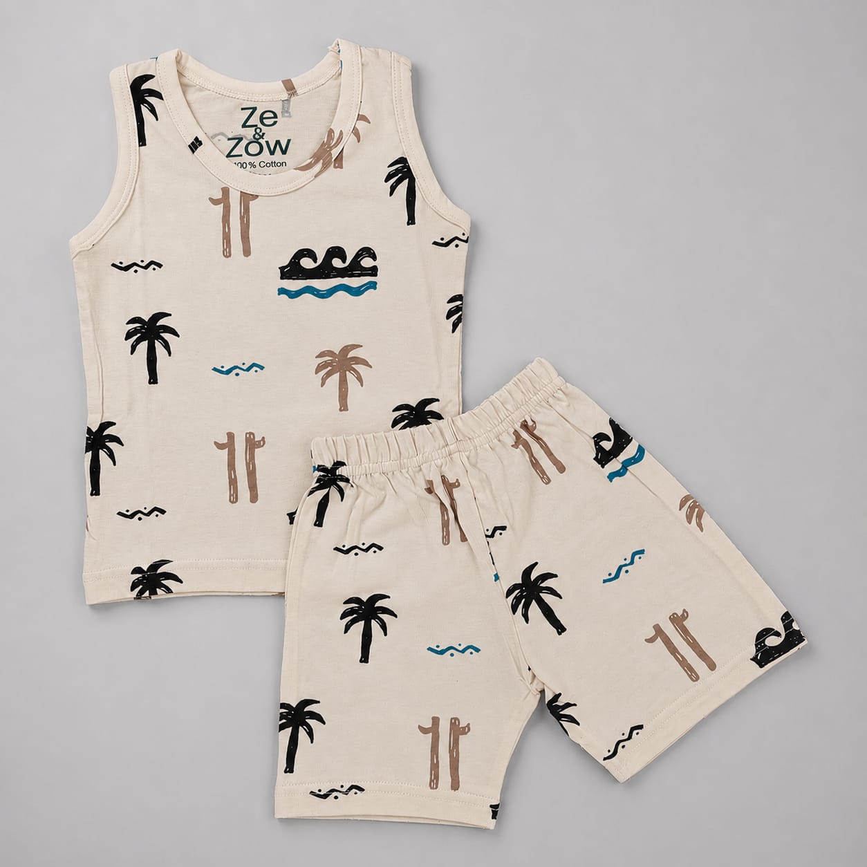 Beach Breeze Sleeveless shorts Co-ord Set