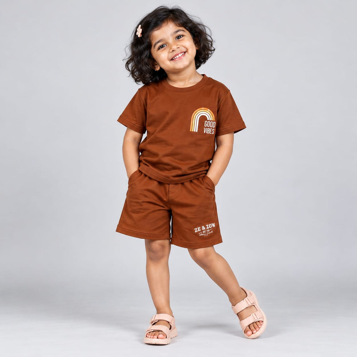 Retro Rainbow Relaxed fit Co-ord Set