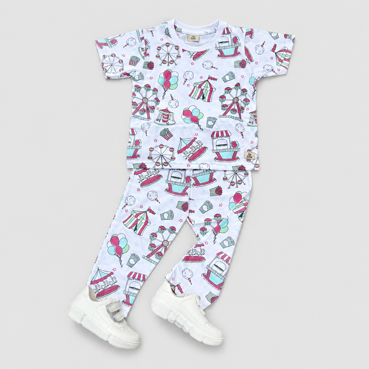 White Carnival pant Co-ord set