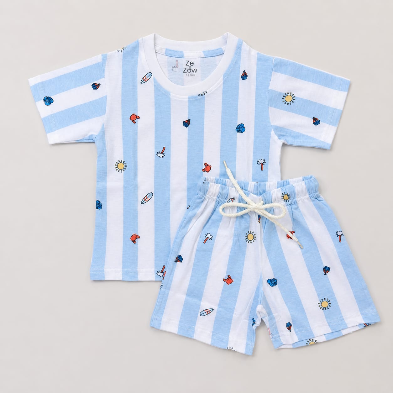 Little Sailor Shorts Co-ord Set