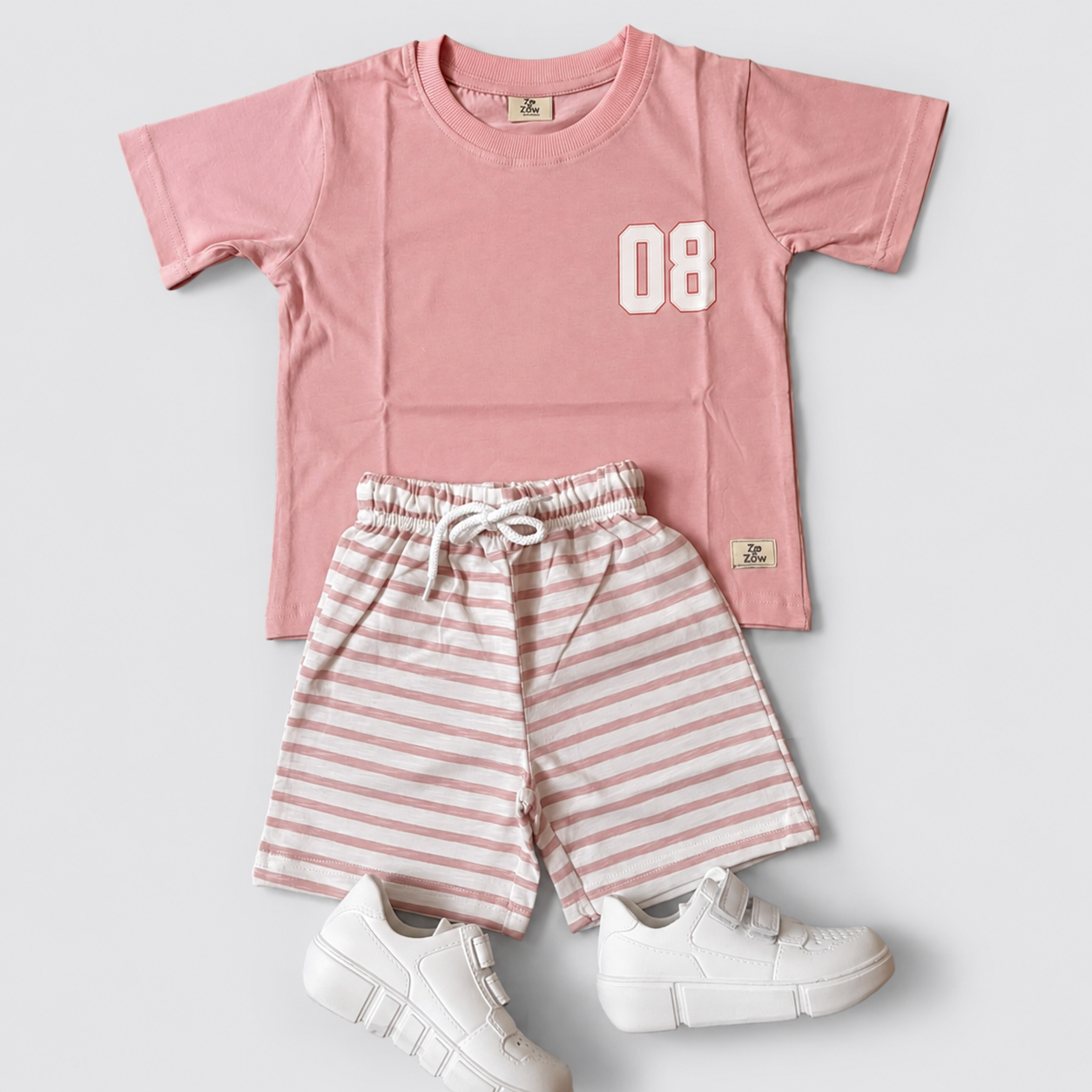 Blush Play shorts Co-ord Set