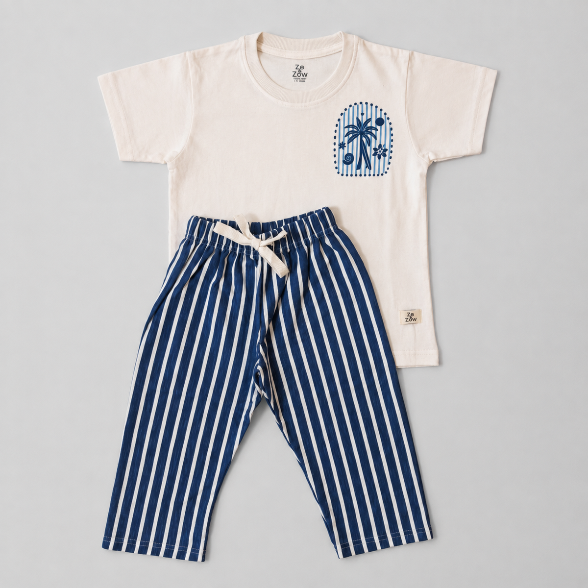 Coastal Stripe Girls' Coord Set