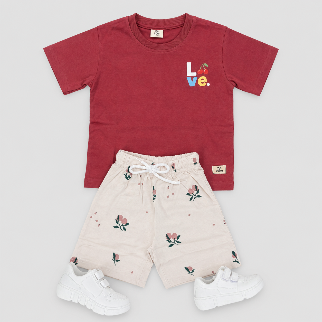 Cherry Love Shorts Co-ord Set