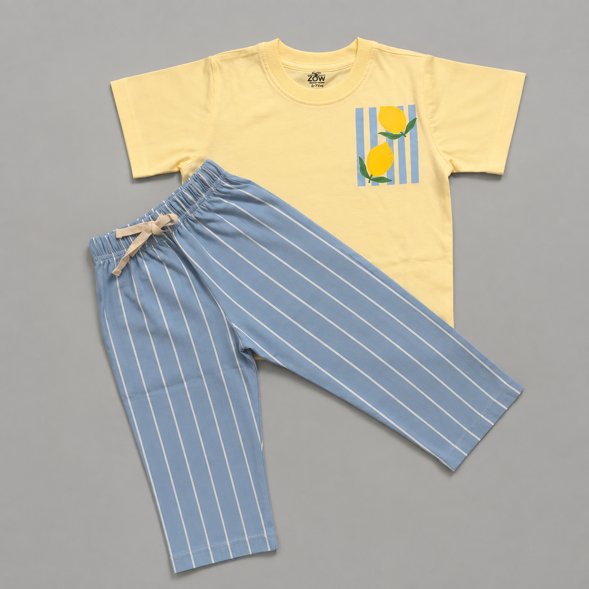 Lemon Days Girls' Relaxed Fit Coord Set