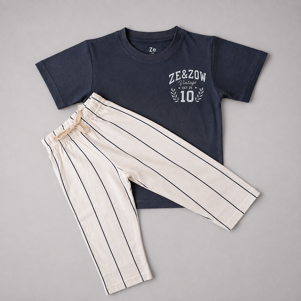 Vintage Vibes Girls Relaxed Fit Set