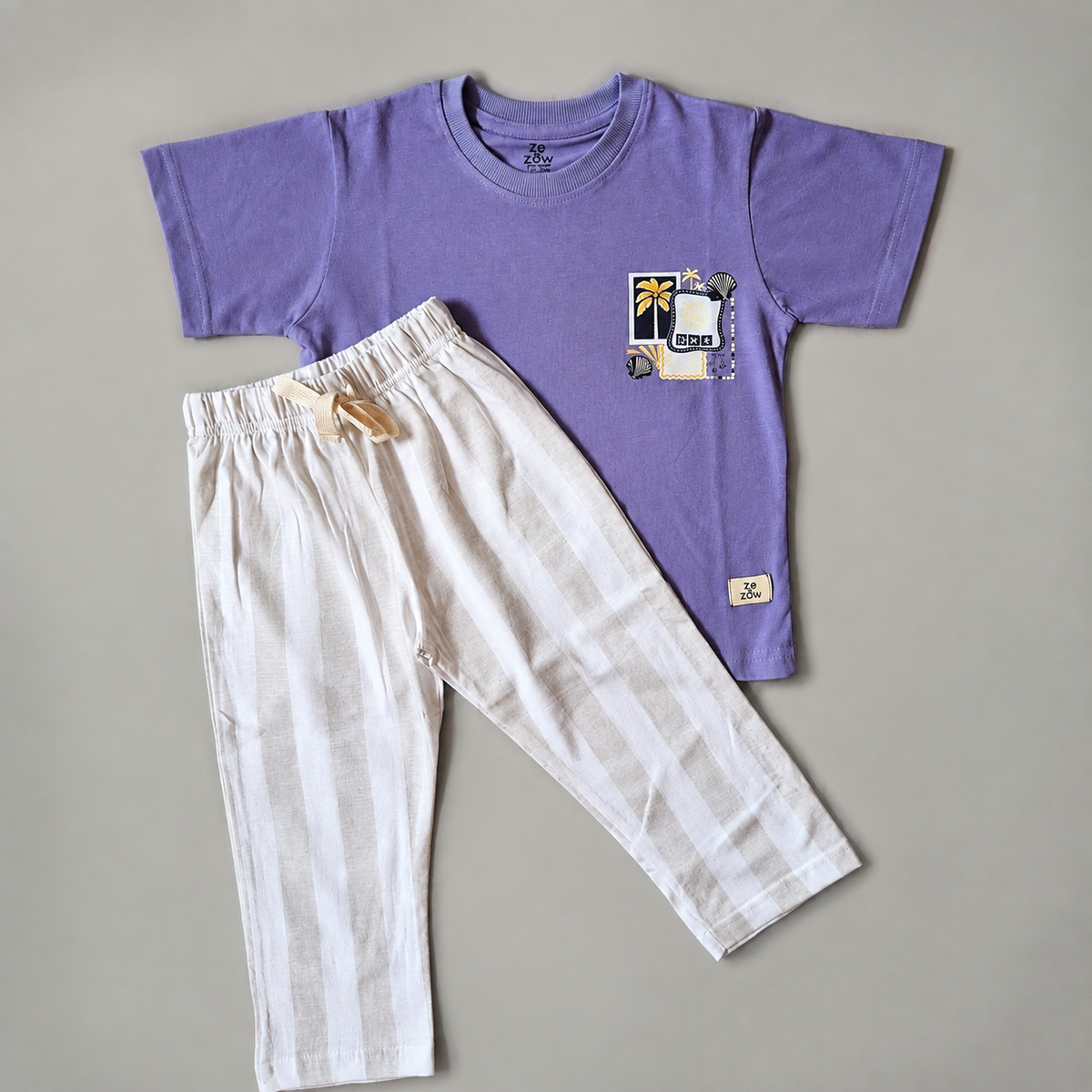 Lavender Breeze Girls' Relaxed Fit Coord Set