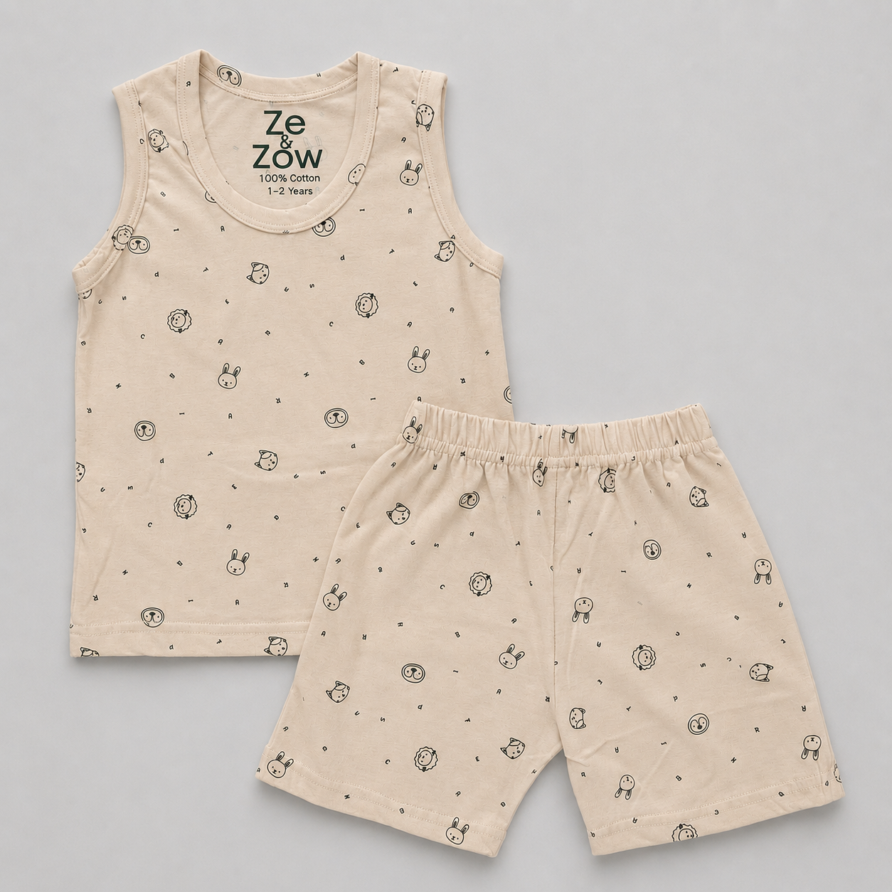 Tiny Tails Sleeveless shorts Co-ord Set