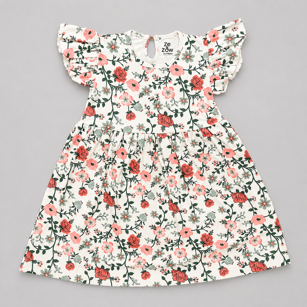 Coral Blossom Frock