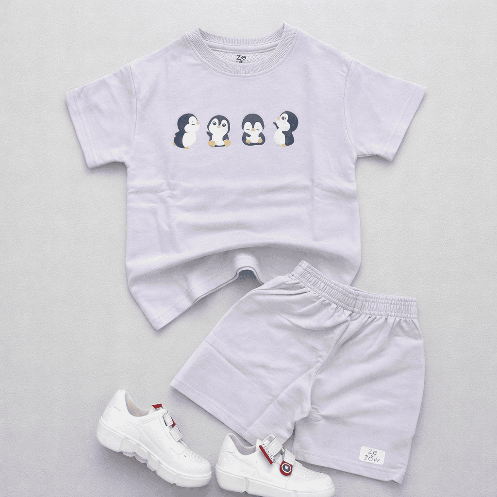 Penguin coord set - Pastel Lilac