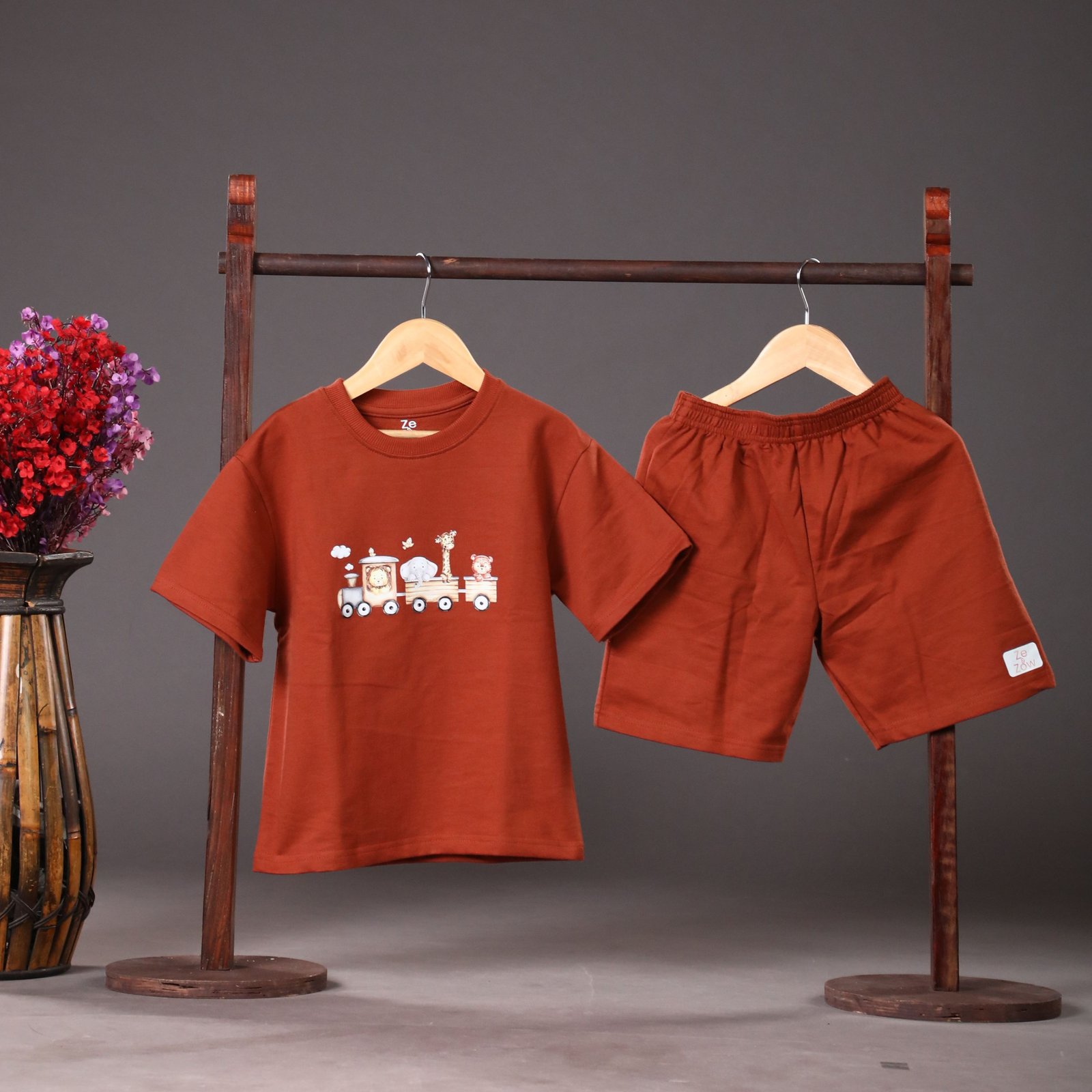 Safari Express Co-ord Set - Rustic brown